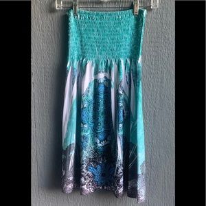 Stretchy tube top summer dress